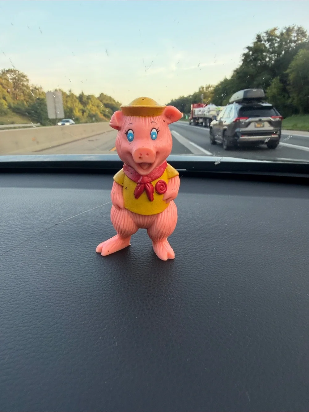 1988 Three Little Pigs Character Figure HG Toys Yellow w/ Red Lollipop